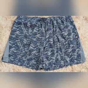 NWT,Blue/Gray Camo,Dri-Fit, Stretch,Unlined Running Shorts W/7" Inseam-Men's XXL